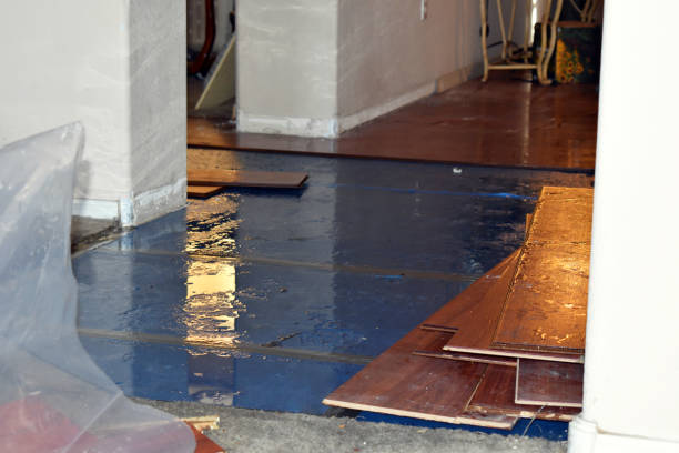 Professional Water Extraction technician working in Great Lakes, IL